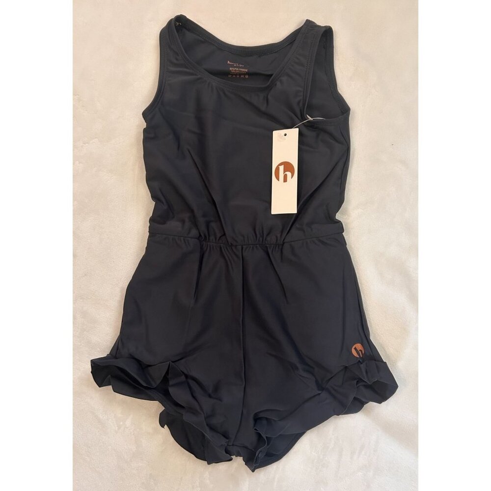 Honey Mark Girls Romper Gray Blue Sz 12M